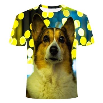 2020 naujas šuo 3D spausdinimo T-shirt vyrai juokinga modelis vasaros apvalios kaklo trumparankoviai 3d T-shirt vyrų ir moterų topai