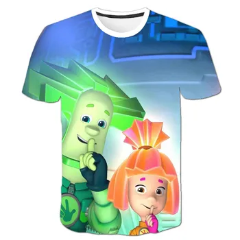 3D animaciją varžtas animacija berniukų fixies tee viršūnes berniukų trumpomis rankovėmis T-shirt berniukų marškinėliai mergaičių marškinėliai berniukų ir mergaičių chil