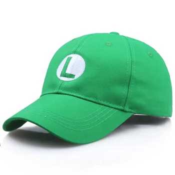 Žaidimas Super Luigi Bros Saulės Skrybėlės Cosplay Beisbolo Kepuraitę Prop