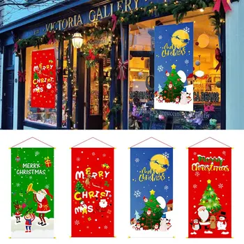 Linksmų Kalėdų Durų Reklama Kabo Ornamentu Kalėdinė Dekoracija Namuose 2020 M. Kalėdų Dovana Navidad Noel Laimingų Naujųjų Metų 2021 Kerst