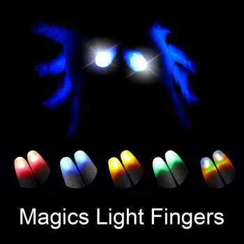 Stebuklinga žaislų Thumbs Šviesą Netikrą Nykščio LED Šviečiantys Žaislai Nykščio Apgauti Kūrybos Magija Kūrėjai Juokinga Magiją vaikams dovanos