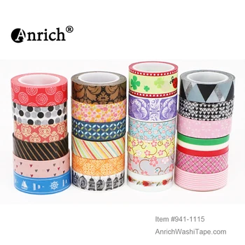 Nemokamas Pristatymas ir Kupono washi tape,Anrich washi tape #892-#1127,pagrindinius dizaino,spalvingas,pritaikoma