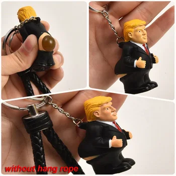 Paketų Prižiūrėtojų Raktinę Juokinga Automobilio Klaidingą Žaislas Modeliavimas Kakoti Keychain Pirmininkas Donald Trump Lėlės Pakabukas Išspausti Krepšys