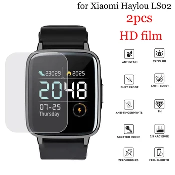 2vnt Haylou LS02 Ultra plonas HD Apsauginės plėvelės Xiaomi Haylou LS02 Žiūrėti Full Screen Protector kino Smart watch Priedai